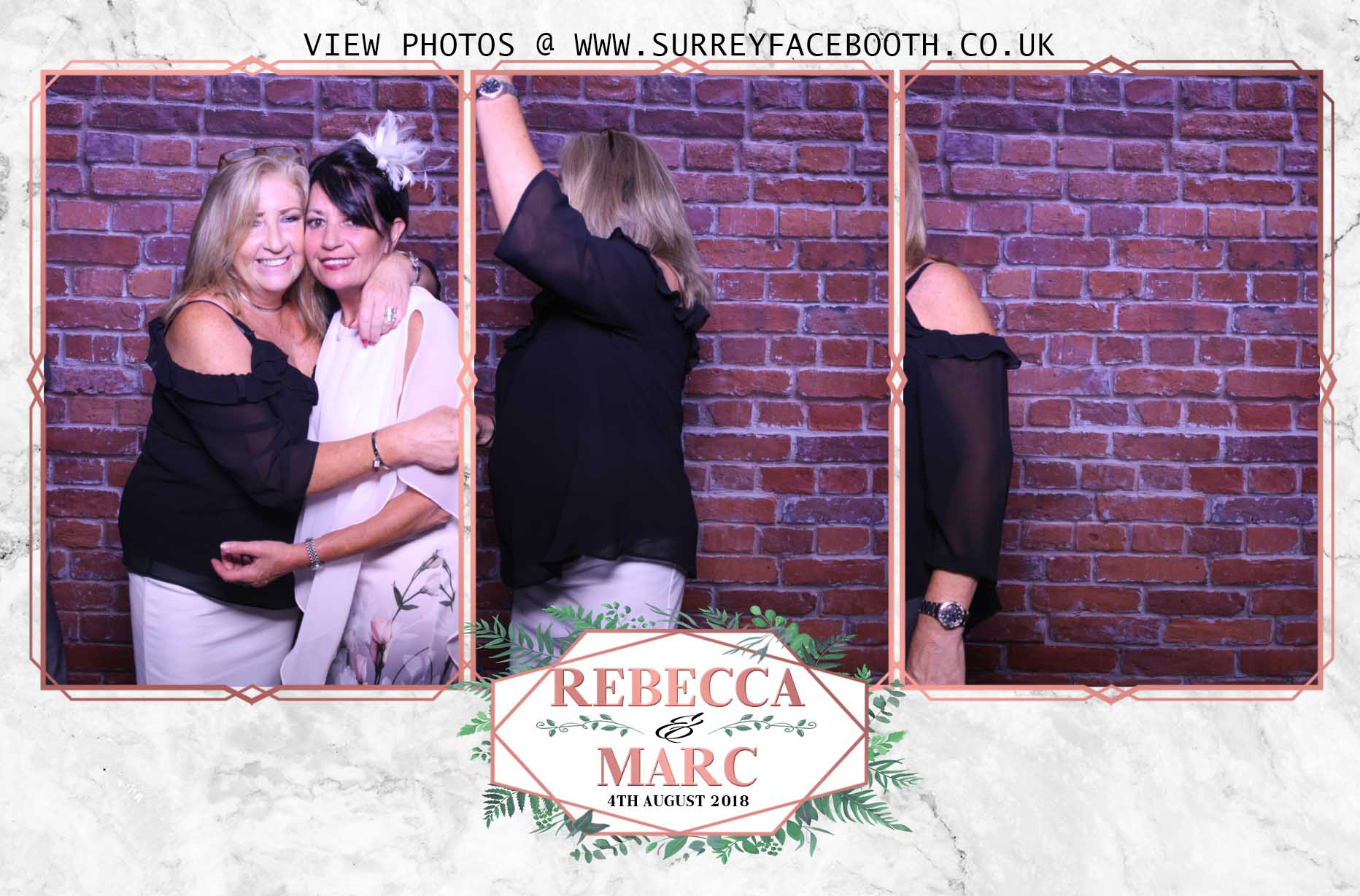 Rebecca & Marc's Wedding | View more photos from the event at galleries.surreyfacebooth.co.uk/u/Surrey-FaceBooth/Rebecca-Marcs-Wedding